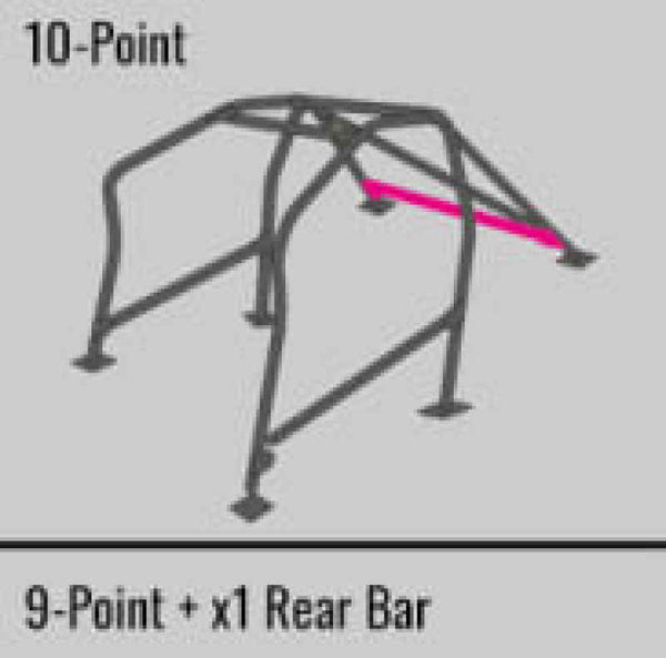 Cusco Safety21 2-Pssgr 10-Point BLK DASH-ESCAPE Roll Cage Subaru GDA/GDB 01-07 (S/O/No Cancel)