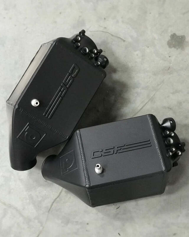CSF 12-16 BMW M5 (F10) / 12-18 BMW M6 (F06/F12/F13) Twin Charge-Air-Cooler Set - Thermal Black