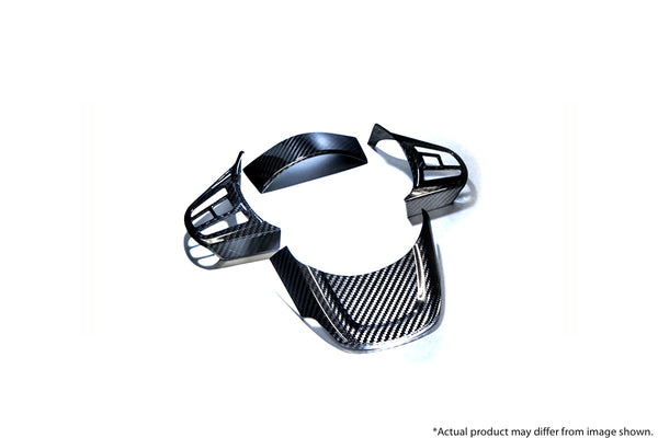 Revel GT Dry Carbon Steering Wheel Cover Inserts for Toyota GR Supra