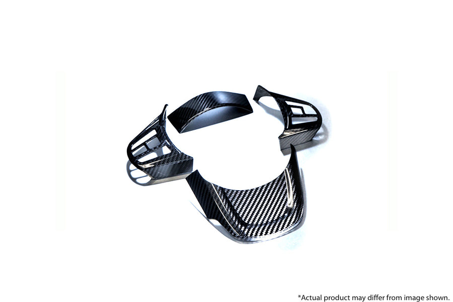 Revel GT Dry Carbon Steering Wheel Cover Inserts for Toyota GR Supra