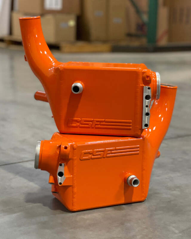 CSF 2025+ BMW G90 M5 / G99 M5 Touring Charge Air Cooler - Fire Orange