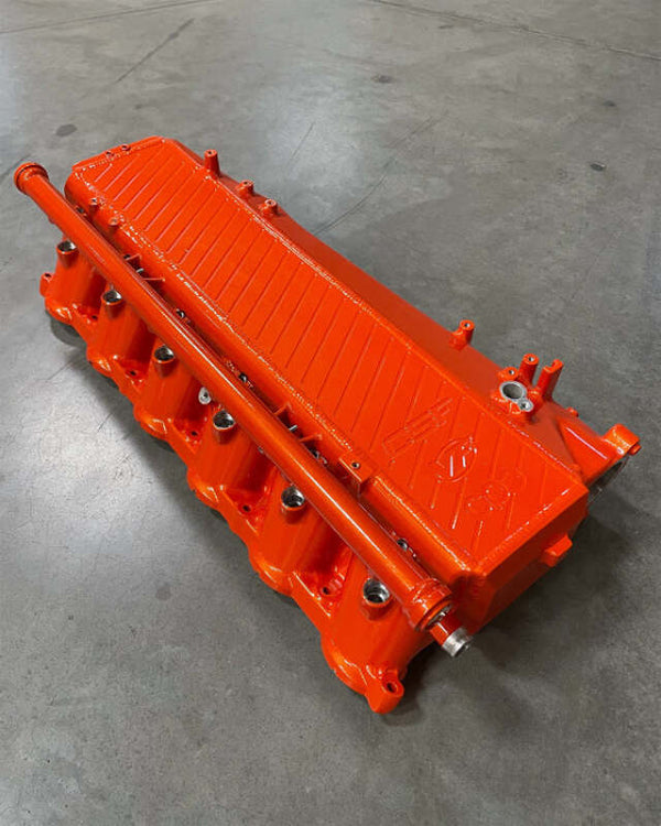 CSF BMW Gen 1 B58 Charge-Air-Cooler Manifold - Tangerine Twist Sparkle