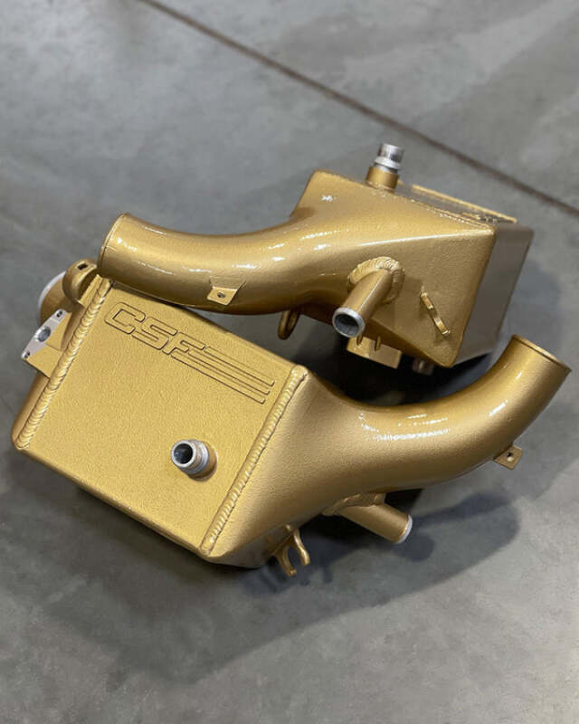 CSF 16-21 BMW M5 (F90) / 17-21 BMW M8 (F91/F92/F93) Twin Charge-Air-Cooler Set - Carbon Gold Matte