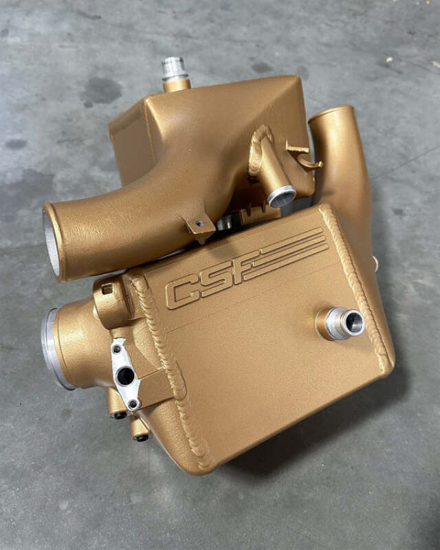 CSF 16-21 BMW M5 (F90) / 17-21 BMW M8 (F91/F92/F93) Twin Charge-Air-Cooler Set - Poly Gold Satin