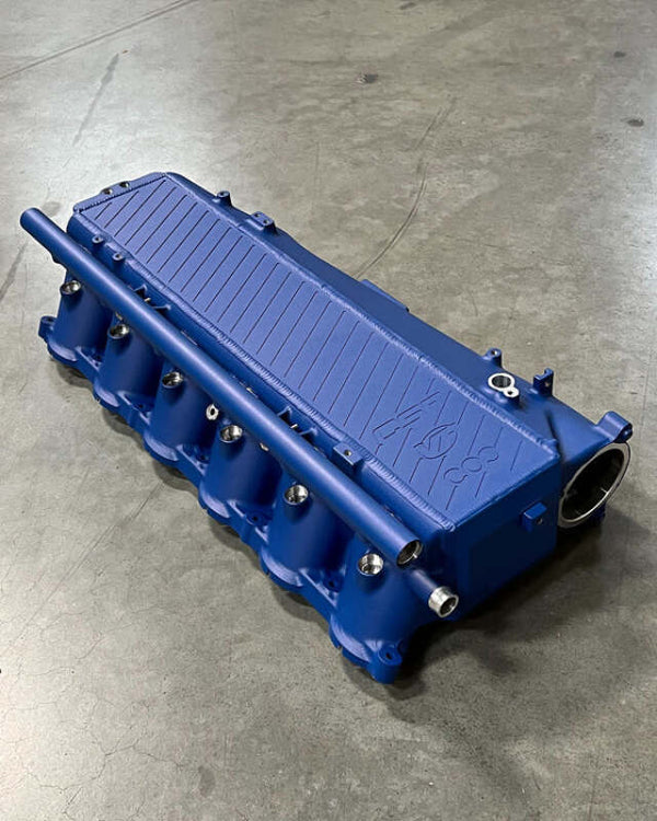 CSF BMW Gen 1 B58 Charge-Air-Cooler Manifold - Peppa Blue