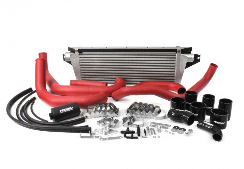 PERRIN 08-14 Subaru WRX/STI Front Mount Intercooler Core + Mounting Beam - Black Core
