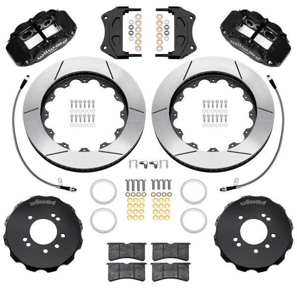 Wilwood 89-98 Nissan 240SX/89-94 Skyline/90-96 300ZX Superlite 6R Fr BBK w/ 14in SLT Rotors - Black