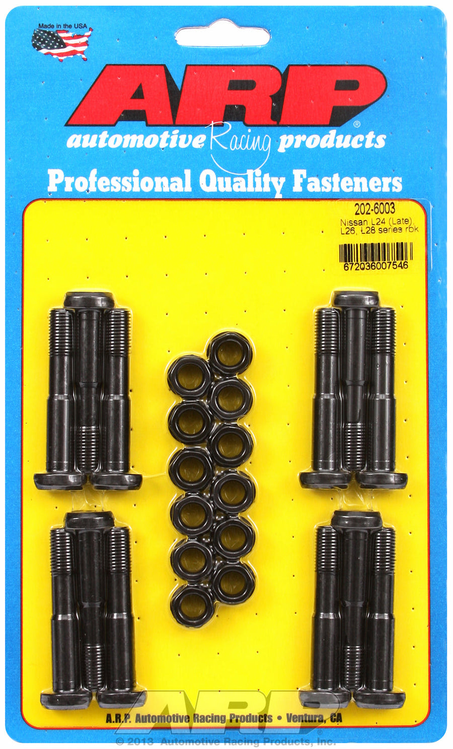 Hi-Perf 8740 Complete Rod Bolt Kit for Nissan/Datsun L24 (late), L26 & L28 Series inline 6 M9