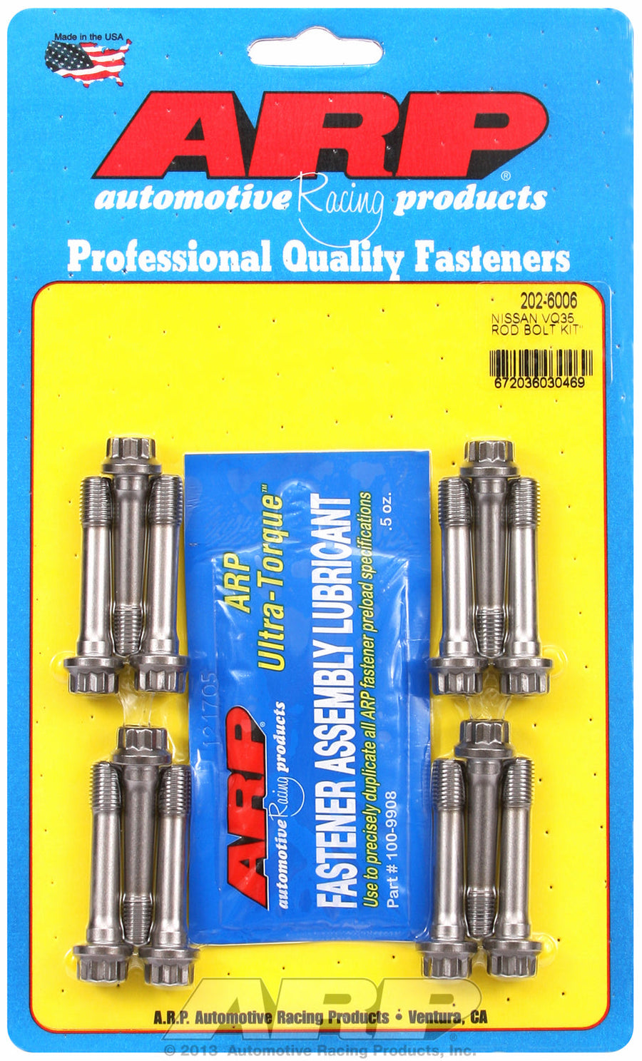 Pro Series ARP2000 Complete Rod Bolt Kit for Nissan/Datsun 3.5L (VQ35) DOHC V6 M8