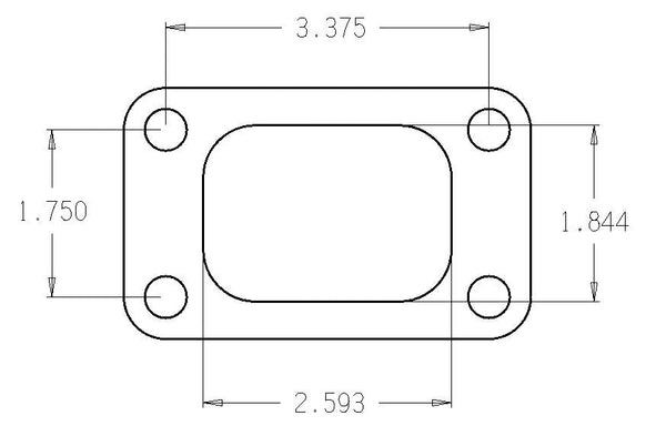 Garrett T3 .010in 1/2 Hard Stainless Turbo Inlet Flange Gasket