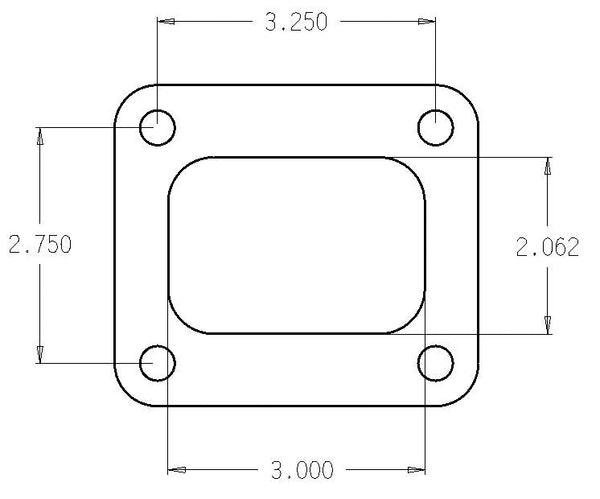 Garrett T4 .010in 1/2 Hard Stainless Turbo Inlet Flange Gasket