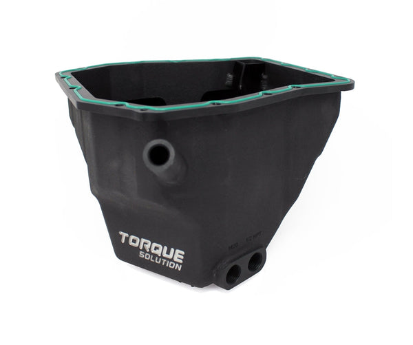 Torque Solution HD Oil Pan (Black): Subaru EJ Engines