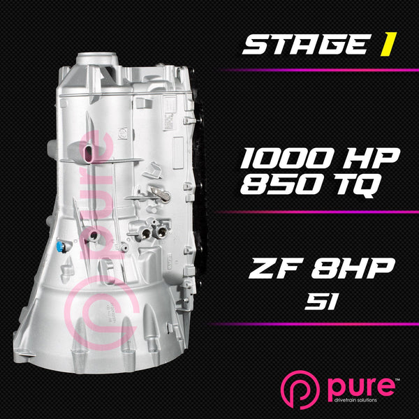 Pure Drivetrain solutions ZF 8HP51 STAGE 1 TRANSMISSION REBUILD A90 / A91 GR Supra
