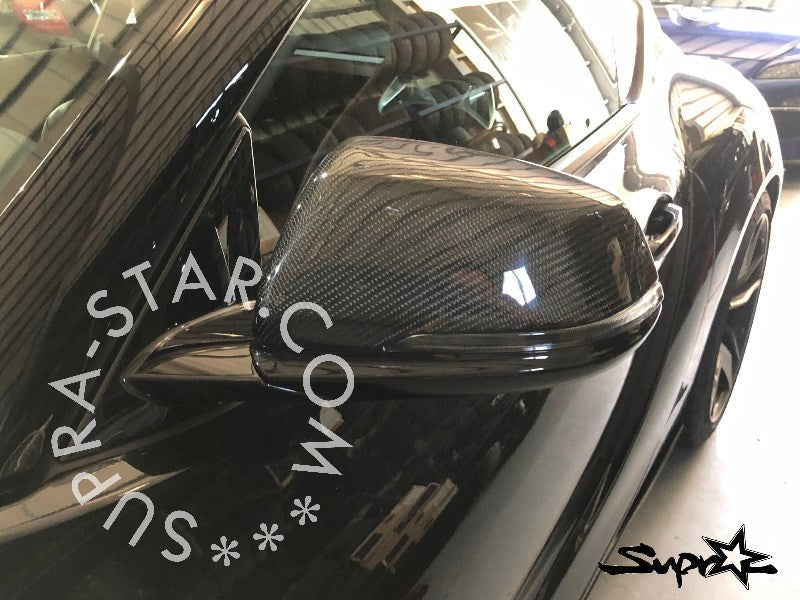 TMS Toyota Supra MKV A90 A91 Carbon Mirror Caps (Replacements)