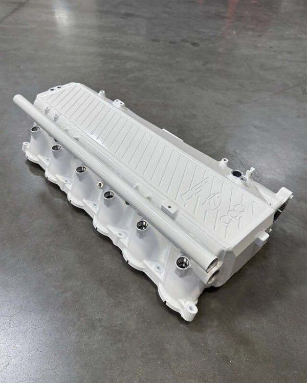 CSF BMW Gen 1 B58 Charge-Air-Cooler Manifold - Refraction Blue Satin