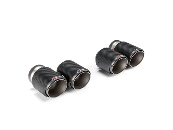 Akrapovic 2021+ BMW G87 M2, G80 M3 & G82 M4 Classic Carbon Design Tail Pipe Set