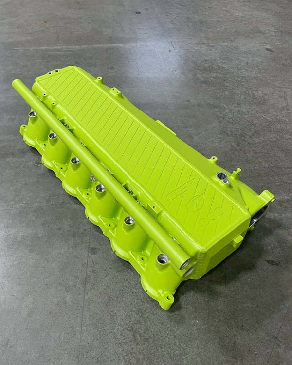 CSF BMW Gen 1 B58 Charge-Air-Cooler Manifold - Sublime Yellow Green