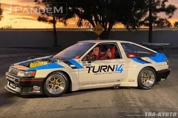 GReddy Pandem AE86 1984-1987 Toyota Corolla Levin Rear Fenders - **Special Order No Cancellations**