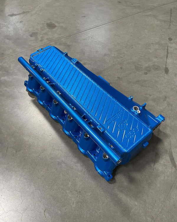 CSF BMW Gen 1 B58 Charge-Air-Cooler Manifold - Cusco/Verus Engineering Blue