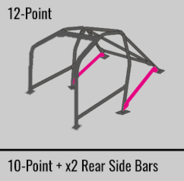 Cusco Safety21 12pt 2Pssgr BLK Thru Dash Roll Cage Nissan R33 2dr (S/O/No Cancel)