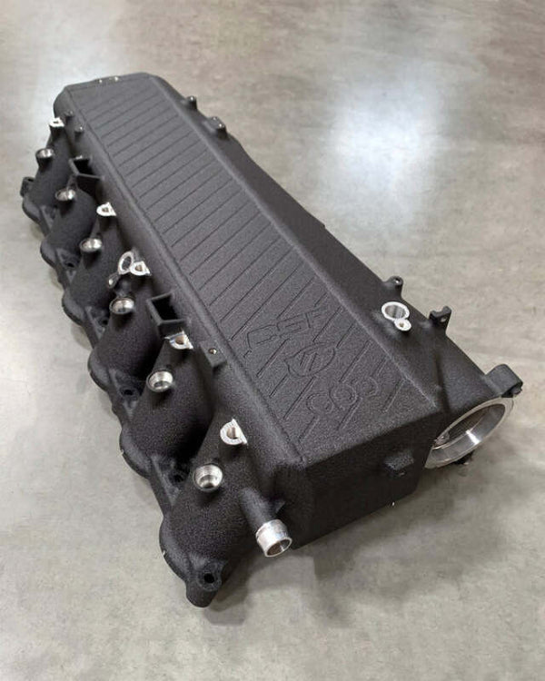 CSF BMW Gen 1 B58 Charge-Air-Cooler Manifold - Crinkle Black