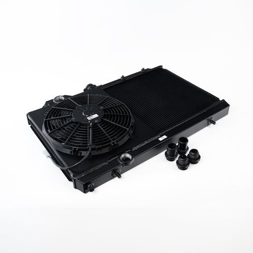 Mitsubishi Evo 4/5/6/7/8/9 Full-Slim Radiator - Black Finish (CSF #7075B)