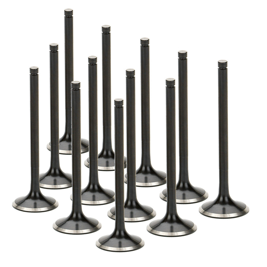 Stainless Steel Black Nitride Exhaust Valves for a Subaru / EZ30 H6 (1st Gen) - Oversize +0.5mm | Supertech Performance Engine Valves