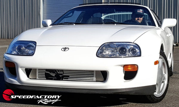 SpeedFactory HP Front Mount Intercooler Upgrade for 1993-1998 MKIV Toyota Supra Turbo - 3" Inlet / 3" Outlet (850HP-1000HP+)
