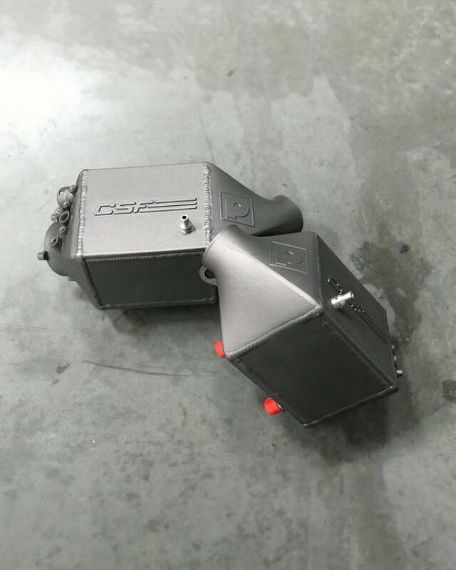 CSF 12-16 BMW M5 (F10) / 12-18 BMW M6 (F06/F12/F13) Twin Charge-Air-Cooler Set - Thermal Grey