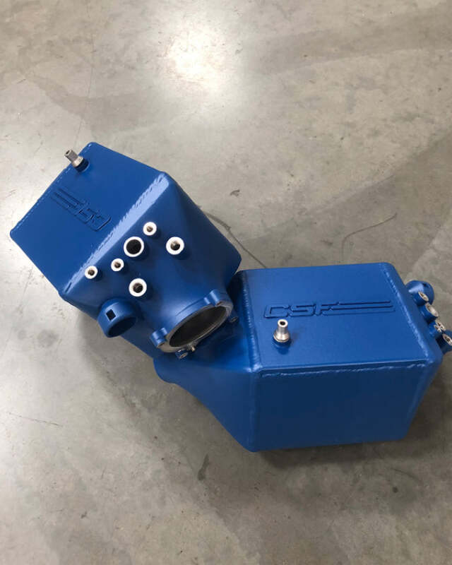 CSF 12-16 BMW M5 (F10) / 12-18 BMW M6 (F06/F12/F13) Twin Charge-Air-Cooler Set - Caliper Blue Matte
