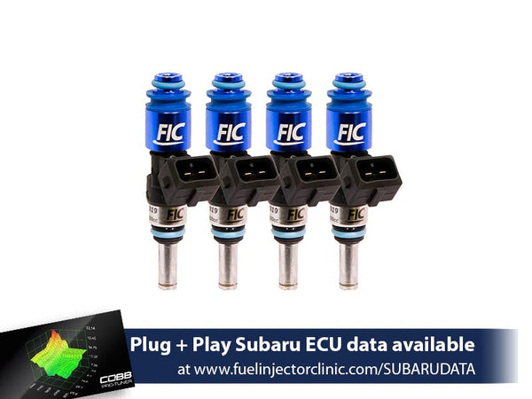 1200cc (Previously 1100cc) FIC Top-Feed Converted Subaru Sti ('04-'06) Legacy GT ('05-'06) Fuel Injector Clinic Injector Set (High-Z) (is176-1200h)