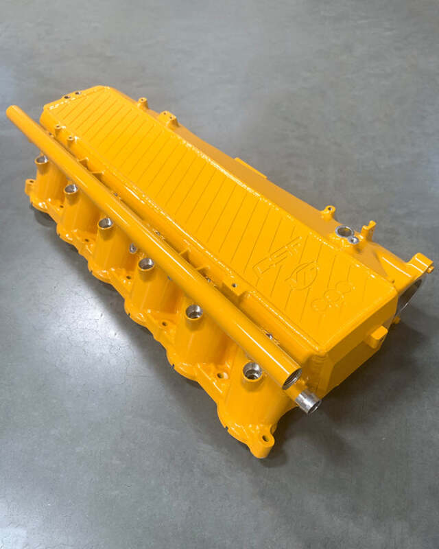 CSF BMW Gen 1 B58 Charge-Air-Cooler Manifold - Nitro Yellow