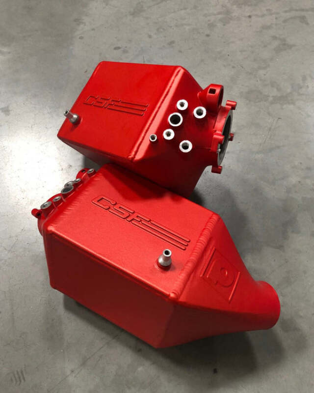 CSF 12-16 BMW M5 (F10) / 12-18 BMW M6 (F06/F12/F13) Twin Charge-Air-Cooler Set - Anodized Red