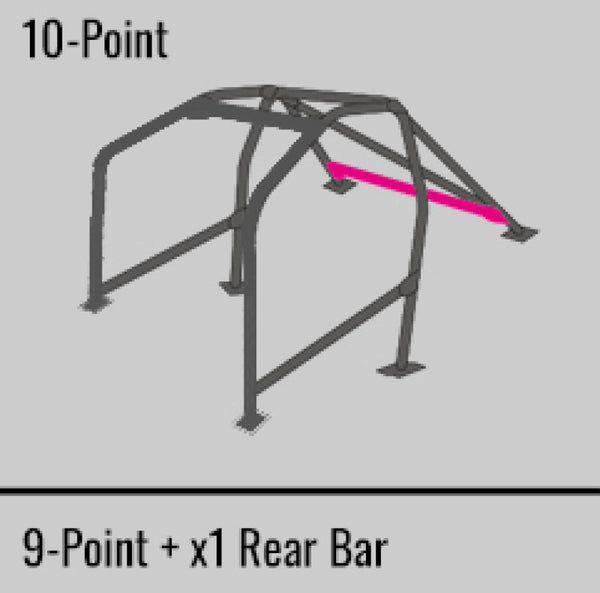 Cusco Steel Roll Cage 10 Point 2 Passenger Through Dash 2015 Subaru WRX / STI