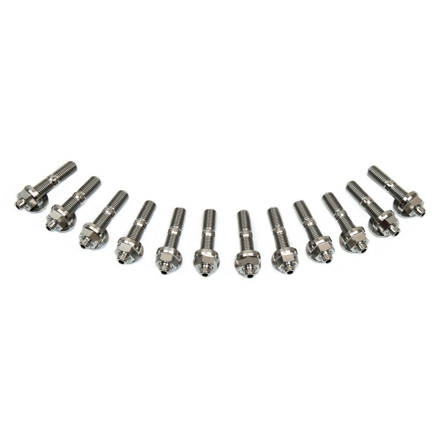 SpeedFactory Racing Toyota 1JZ/2JZ Exhaust Manifold Titanium Stud Kit - 6pt Nuts