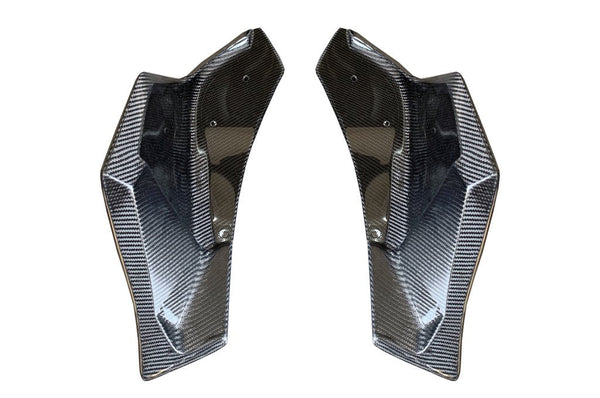 Supra 2020 V3 Carbon Fiber Rear Bumper Side Spats-Gloss