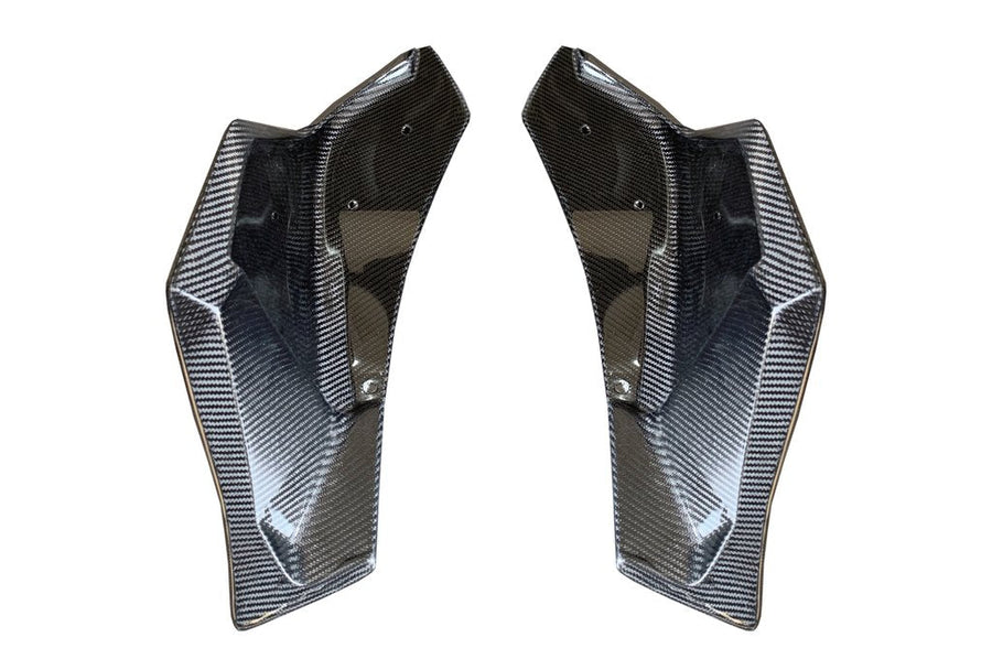 Supra 2020 V3 Carbon Fiber Rear Bumper Side Spats-Gloss