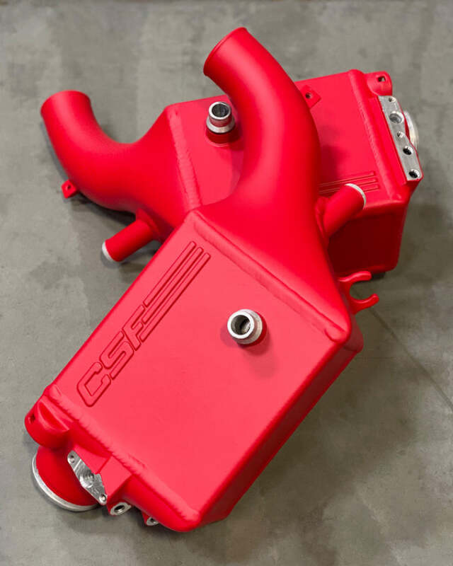 CSF 16-21 BMW M5 (F90) / 17-21 BMW M8 (F91/F92/F93) Twin Charge-Air-Cooler Set - Bengal Red Matte