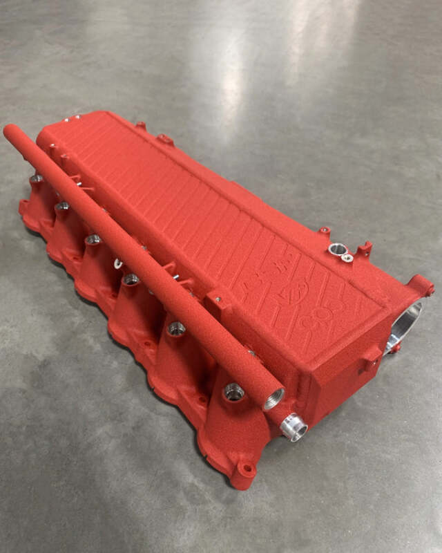 CSF Toyota A90/A91 Supra/ BMW G-Series B58 Charge-Air Cooler Manifold - Crinkle Red
