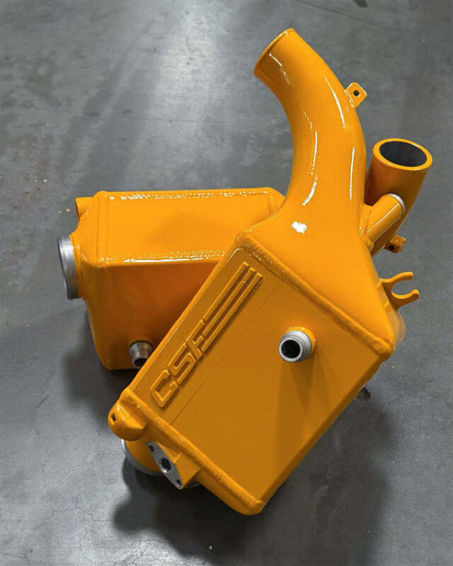 CSF 16-21 BMW M5 (F90) / 17-21 BMW M8 (F91/F92/F93) Twin Charge-Air-Cooler Set - Nitro Yellow
