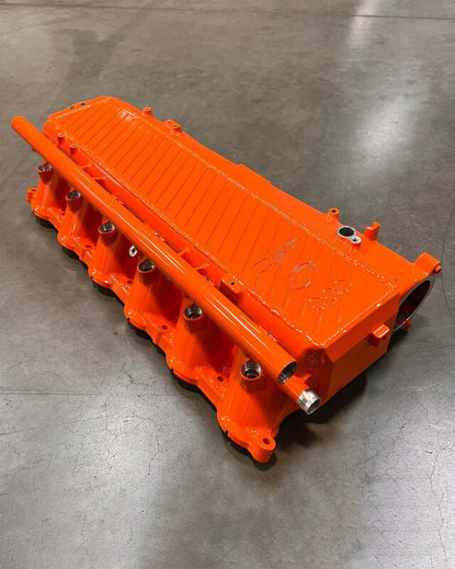 CSF Toyota A90/A91 Supra/ BMW G-Series B58 Charge-Air Cooler Manifold - Fire Orange
