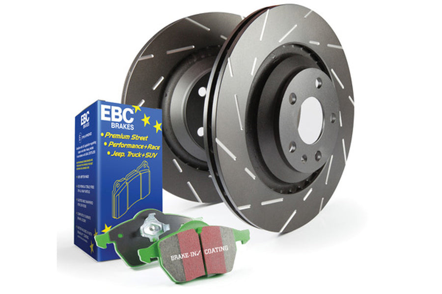 02-09 Nissan Altima EBC Brake Pads and USR Sport Slotted Brake Rotors Kit
